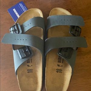 Birkenstock Arizona Basalt Gray Sandals 40
